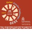 Plakat informujący o wydarzeniu. Napis Dzień Gotyku Ceglanego 2020 sobota 20 czerwca. W prawym dolnym rogu logo Europejski Szlak Gotyku Ceglanego www.eurob.org.