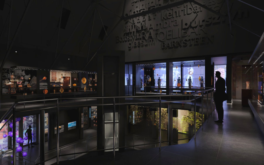 Wizualizacja wnętrz nowego Muzeum Bursztynu. 
