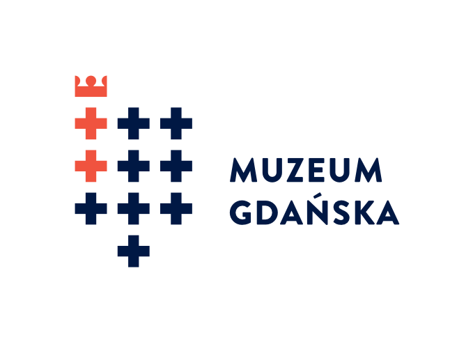 Logo w kolorze, dwa krzyże wyróżniono na czerwono. Wersja w języku polskim.